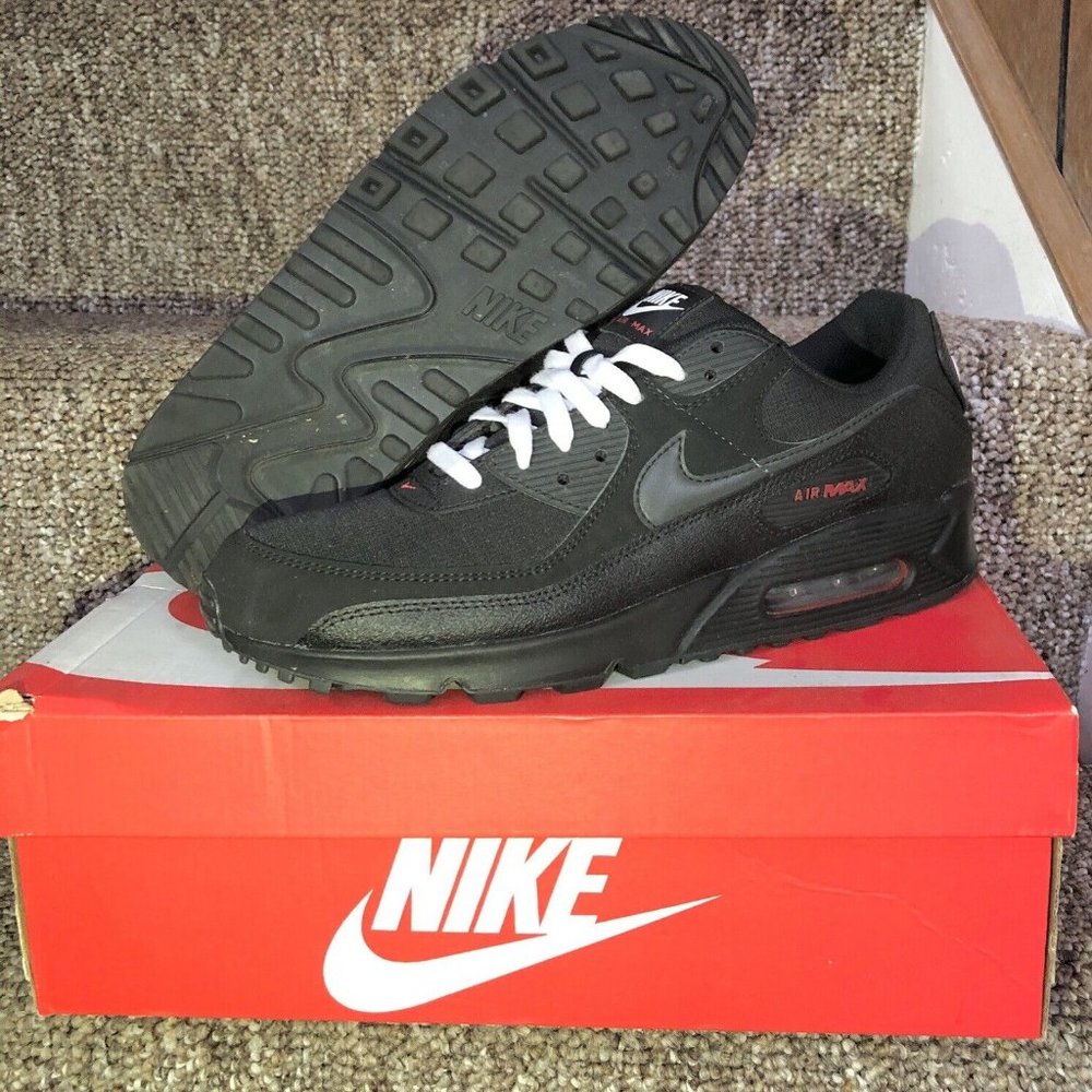 Authentic Nike Air Max 90 3M Bred DC9388-002 White Black Red 90 95 97 With Box
